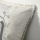 "Elizabeth of York" 50cm x 50cm Fringed Cotton/Poly Cushion Cover