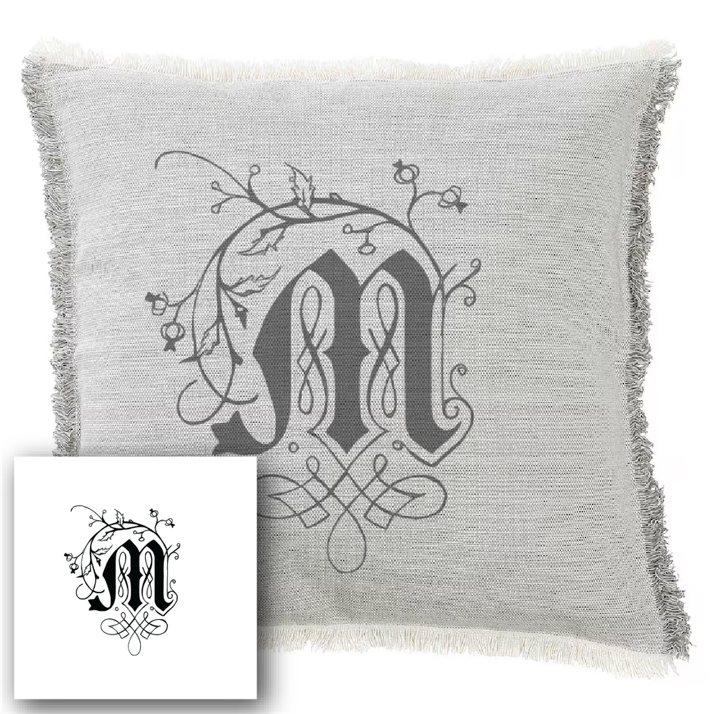 "Elizabeth of York" 50cm x 50cm Fringed Cotton/Poly Cushion Cover