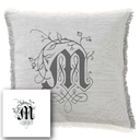 "Elizabeth of York" 50cm x 50cm Fringed Cotton/Poly Cushion Cover