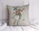 "Gabrielle de Bourbon" 40cm x 40cm Faux Leather Cushion Cover