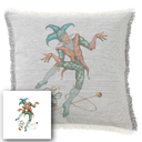 "Agnes Sorel as the Madonna" 50cm x 50cm Fringed Cotton/Poly Cushion Cover