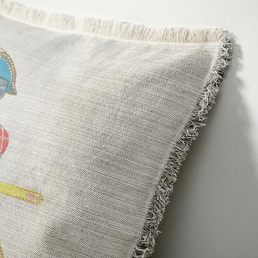 "Agnes Sorel as the Madonna" 50cm x 50cm Fringed Cotton/Poly Cushion Cover