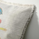 "Agnes Sorel as the Madonna" 50cm x 50cm Fringed Cotton/Poly Cushion Cover