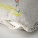 "Agnes Sorel as the Madonna" 50cm x 50cm Fringed Cotton/Poly Cushion Cover