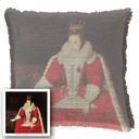 "Agnes Sorel as the Madonna" 50cm x 50cm Fringed Cotton/Poly Cushion Cover