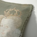 "Agnes Sorel as the Madonna" 50cm x 50cm Fringed Cotton/Poly Cushion Cover
