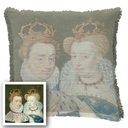 "Agnes Sorel as the Madonna" 50cm x 50cm Fringed Cotton/Poly Cushion Cover