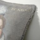 "Agnes Sorel as the Madonna" 50cm x 50cm Fringed Cotton/Poly Cushion Cover