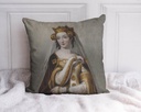 "Isabelle de France" 40cm x 40cm Faux Leather Cushion Cover