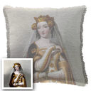 "Elizabeth of York" 50cm x 50cm Fringed Cotton/Poly Cushion Cover