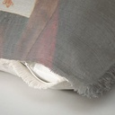 "Elizabeth of York" 50cm x 50cm Fringed Cotton/Poly Cushion Cover