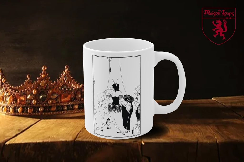 "Mask of the Red Death (1895-96)" by Aubrey Beardsley Mug (copy)