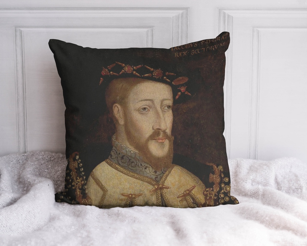 "James V" 40cm x 40cm Faux Leather Cushion Cover