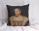 "James V Portrait" 40cm x 40cm Faux Leather Cushion Cover