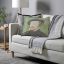 "Elizabeth of York" 50cm x 50cm Fringed Cotton/Poly Cushion Cover