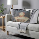 "Elizabeth of York" 50cm x 50cm Fringed Cotton/Poly Cushion Cover