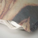 "Elizabeth of York" 50cm x 50cm Fringed Cotton/Poly Cushion Cover