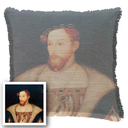 "Elizabeth of York" 50cm x 50cm Fringed Cotton/Poly Cushion Cover