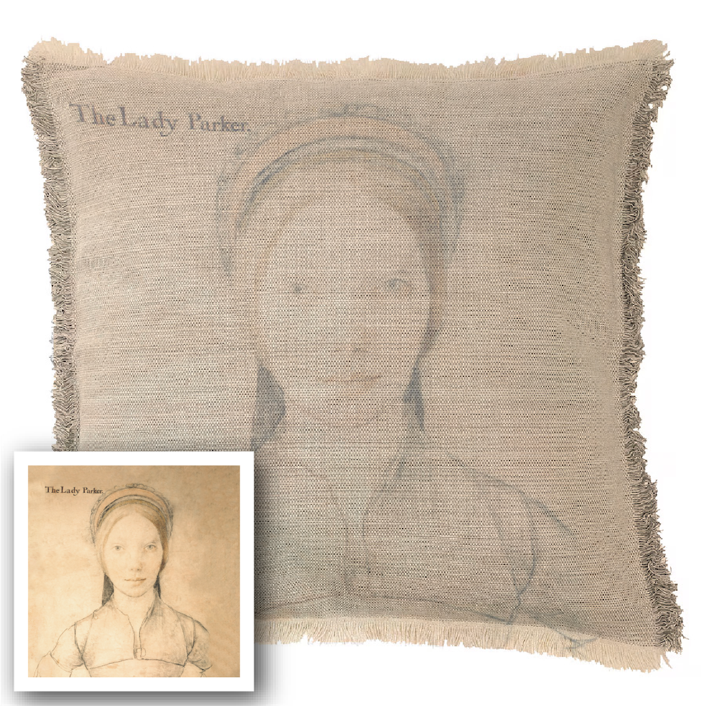 "Elizabeth of York" 50cm x 50cm Fringed Cotton/Poly Cushion Cover
