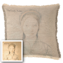 "Elizabeth of York" 50cm x 50cm Fringed Cotton/Poly Cushion Cover