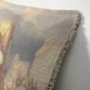 "Elizabeth of York" 50cm x 50cm Fringed Cotton/Poly Cushion Cover