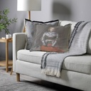 "Elizabeth of York" 50cm x 50cm Fringed Cotton/Poly Cushion Cover