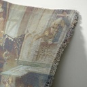 "Elizabeth of York" 50cm x 50cm Fringed Cotton/Poly Cushion Cover