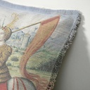"Elizabeth of York" 50cm x 50cm Fringed Cotton/Poly Cushion Cover