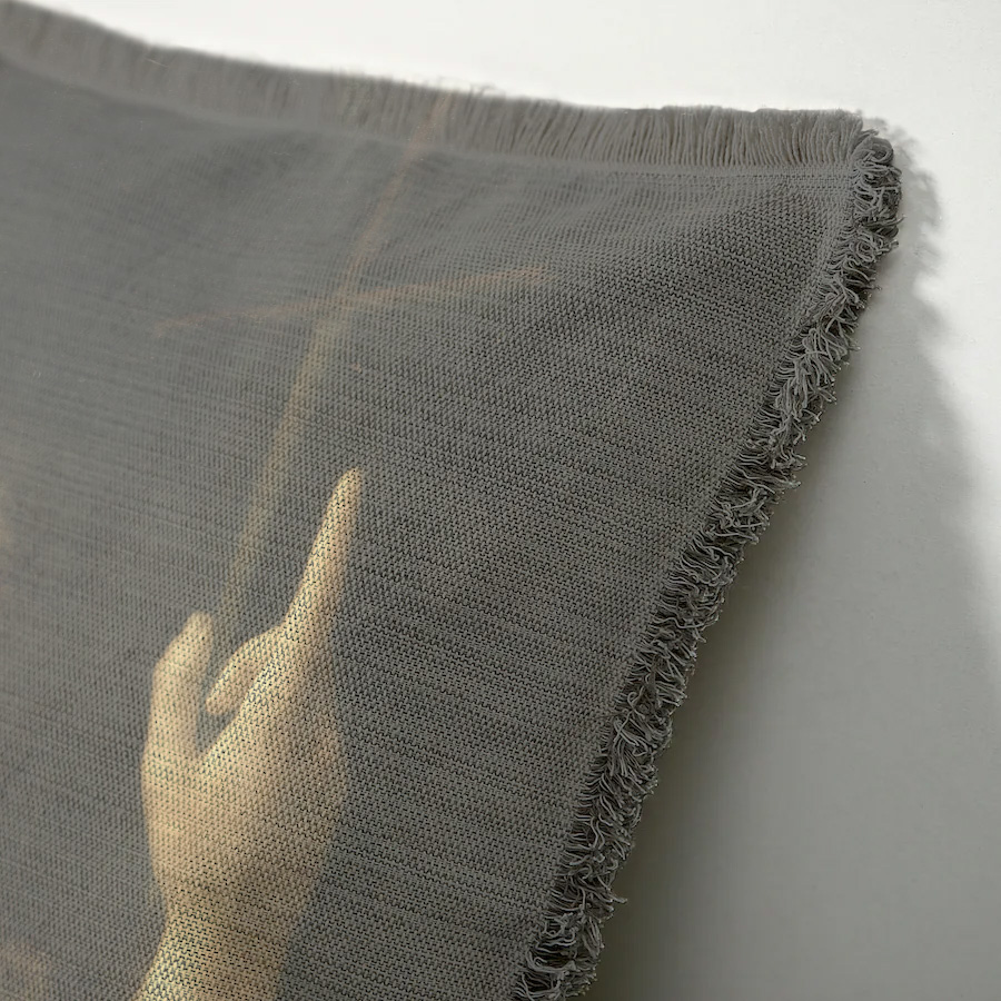 "Elizabeth of York" 50cm x 50cm Fringed Cotton/Poly Cushion Cover