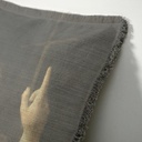 "Elizabeth of York" 50cm x 50cm Fringed Cotton/Poly Cushion Cover
