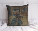 "Jousting" 40cm x 40cm Faux Leather Cushion Cover