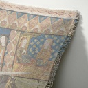 "Elizabeth of York" 50cm x 50cm Fringed Cotton/Poly Cushion Cover