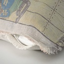 "Elizabeth of York" 50cm x 50cm Fringed Cotton/Poly Cushion Cover