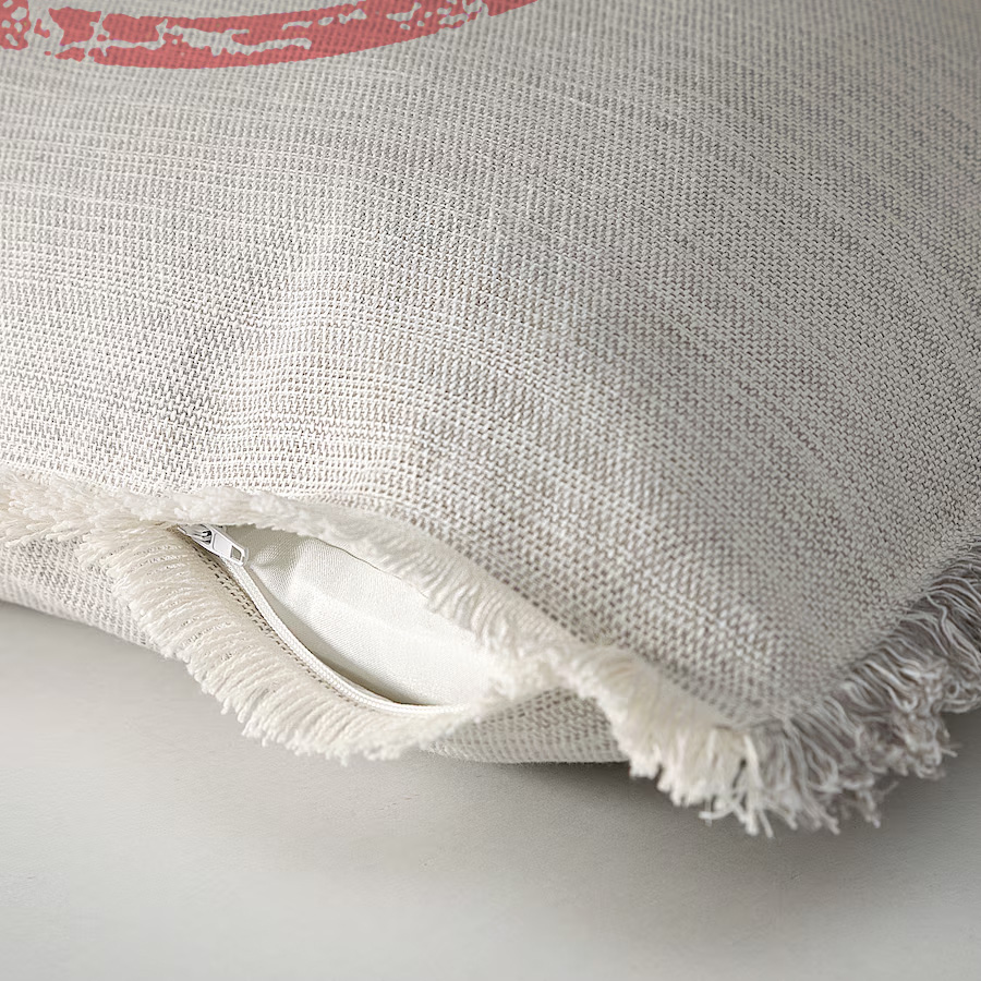 "Elizabeth of York" 50cm x 50cm Fringed Cotton/Poly Cushion Cover