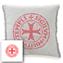 "Elizabeth of York" 50cm x 50cm Fringed Cotton/Poly Cushion Cover