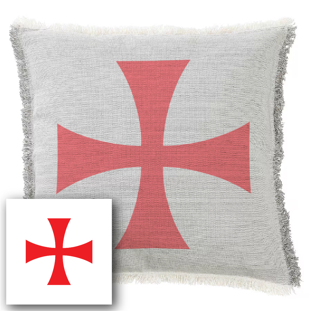 "Elizabeth of York" 50cm x 50cm Fringed Cotton/Poly Cushion Cover