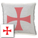 "Elizabeth of York" 50cm x 50cm Fringed Cotton/Poly Cushion Cover