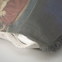 "Elizabeth of York" 50cm x 50cm Fringed Cotton/Poly Cushion Cover