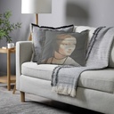 "Elizabeth of York" 50cm x 50cm Fringed Cotton/Poly Cushion Cover