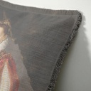 "Elizabeth of York" 50cm x 50cm Fringed Cotton/Poly Cushion Cover