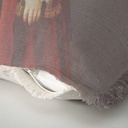 "Elizabeth of York" 50cm x 50cm Fringed Cotton/Poly Cushion Cover