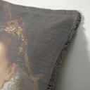 "Elizabeth of York" 50cm x 50cm Fringed Cotton/Poly Cushion Cover
