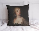 "Lady Frances Stuart" 40cm x 40cm Faux Leather Cushion Cover