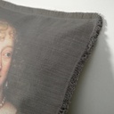 "Elizabeth of York" 50cm x 50cm Fringed Cotton/Poly Cushion Cover