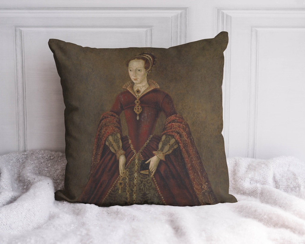 "Lady Jane Grey" 40cm x 40cm Faux Leather Cushion Cover
