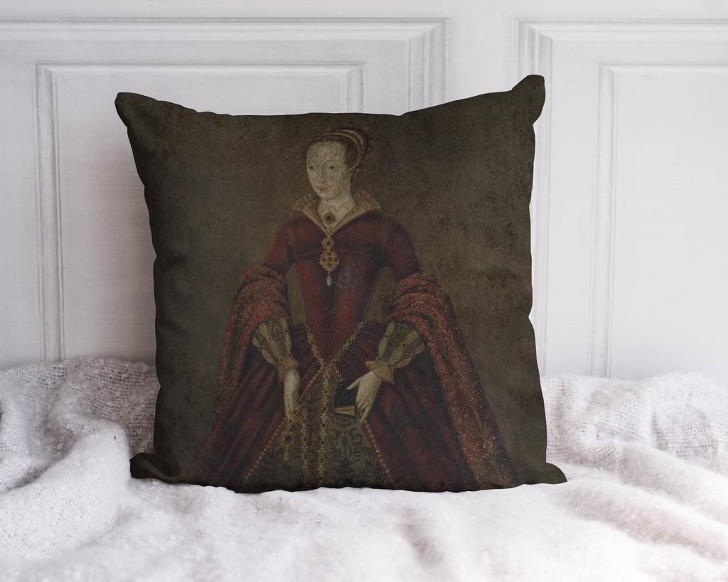 "Lady Jane Grey" 40cm x 40cm Faux Leather Cushion Cover
