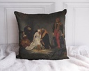 "Lady Jane Grey Execution" 40cm x 40cm Faux Leather Cushion Cover