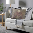 "Elizabeth of York" 50cm x 50cm Fringed Cotton/Poly Cushion Cover