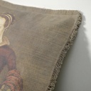 "Elizabeth of York" 50cm x 50cm Fringed Cotton/Poly Cushion Cover