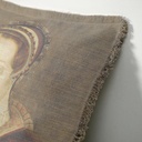 "Elizabeth of York" 50cm x 50cm Fringed Cotton/Poly Cushion Cover